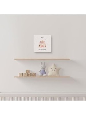 Bebek Odası Için Minimal Tasarımlı Kanvas 25 x 25 cm