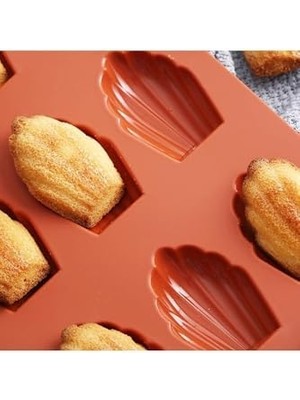 Siliko World Silikon Sevimli Pati Şekilli Çikolata Kek Mum Sabun Kalıp, Kırmızı