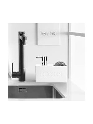 13195 Kitchen Antra Sıvı Sabunluk Beyaz (No Color)