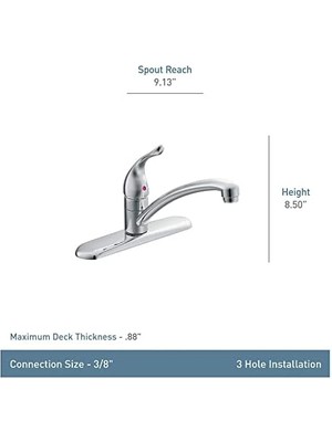 Chateau Krom Tek Saplı Düşük Ark Mutfak Bataryası, 7425