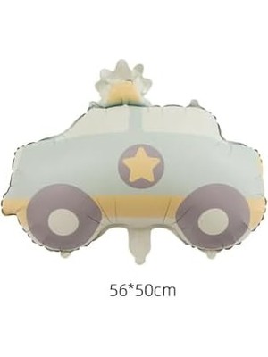Retro Arabası Folyo Balon 56-50 cm