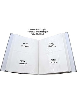 13X18CM 200 Fotoğraf Kapasiteli Ciltbezli Lüks Fotoğraf Albümü (Bordo)