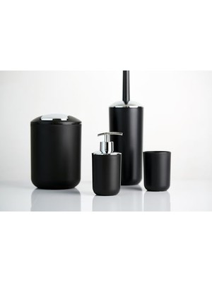 Salıncaklı Kapaklı Çöp Kovası Brezilya S Siyah 2 Kırılmaz Siyah