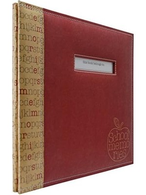 Mbı School Memories Defteri 30 x 30 cm - Kırmızı Elma