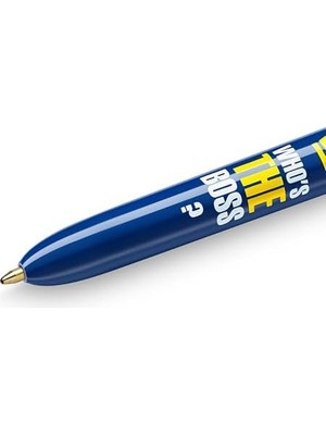 4 Colours Message Tükenmez Kalem 12'li Kutu, 1.0mm Uç, Tek Kalemde Mavi, Kırmızı, Yeşil ve Siyah Renkler