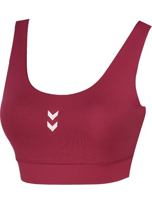 Hummel Bra Sajar Kadın Bordo Yuvarlak Yaka Atlet