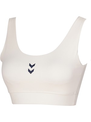 Hummel Bra Sajar Kadın Ekru Yuvarlak Yaka Atlet