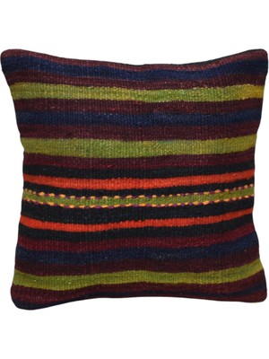 Zehra Abla Halı Yeni El Dokuma Dekoratif Kilim Kırlent Yastık Kılıfı 6827
