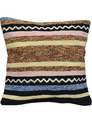 Zehra Abla Halı Yeni El Dokuma Dekoratif Kilim Kırlent Yastık Kılıfı 6810