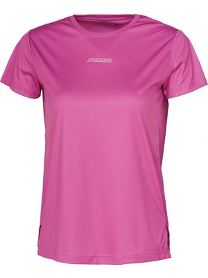 Hummel Renglon Kadın Pembe Yuvarlak Yaka Tişört