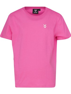 Hummel Pulse Kids Çocuk Pembe Yuvarlak Yaka Tişört