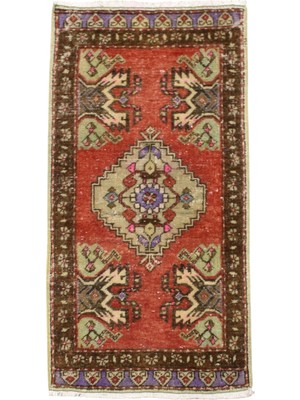 Kilim Antik El Dokuma Anadolu Yün Halı 0889 - Vintage - Çok Renkli