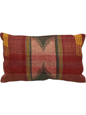 Kilim Antik El Dokuma Dekoratif Lumbar Kilim Kırlent Yastık Kılıfı 1289 - Yeni - Çok Renkli