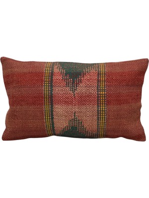Kilim Antik El Dokuma Dekoratif Lumbar Kilim Kırlent Yastık Kılıfı 1305 - Yeni - Çok Renkli