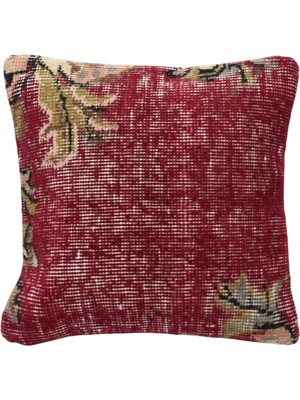 Kilim Antik El Dokuma Dekoratif Halı Kırlent Yastık Kılıfı 1282 - Vintage - Çok Renkli