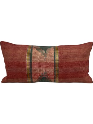 Kilim Antik El Dokuma Dekoratif Lumbar Kilim Kırlent Yastık Kılıfı 1324 - Yeni - Çok Renkli