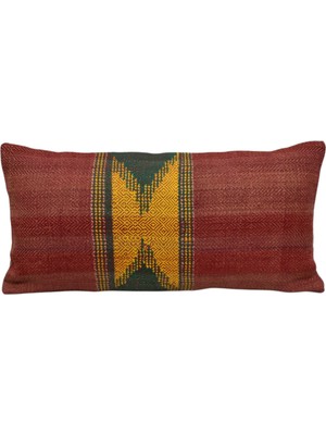 Kilim Antik El Dokuma Dekoratif Lumbar Kilim Kırlent Yastık Kılıfı 1343 - Yeni - Çok Renkli
