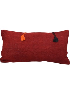 Kilim Antik El Dokuma Dekoratif Lumbar Kilim Kırlent Yastık Kılıfı 1315 - Yeni - Çok Renkli