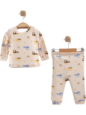 Butik Center Bebek Pijama Takımı | Uzun Kollu Desenli Bebek Alt Üst Takım
