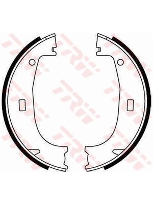 Trw GS8594 - El Fren Pabuç Balata Bmw 3 95-98 Z3 99-03 160×25