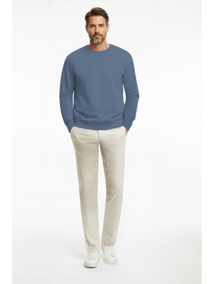 goffra Erkek Ultra Esnek Relaxed Beli Lastikli Jogger Pantolon Krem M702-R0433-06