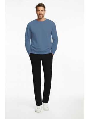 goffra Erkek Ultra Esnek Relaxed Beli Lastikli Jogger Pantolon Siyah M702-R0433-07