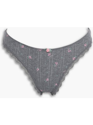 DeFacto Çiçekli Dantel Detaylı Brazilian Külot F6141AX26SP