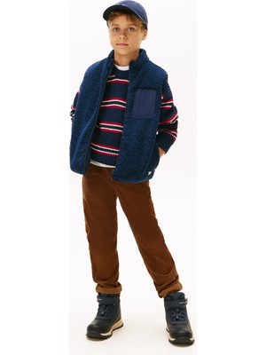 Tommy Hilfiger Düz Lacivert Erkek Çocuk Yelek KS0KS00659C1G