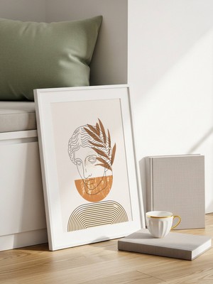 Fuart.Co Doğanın Dengesi Art Bohem Dijital Baskı Poster (Çerçevesiz) ARFU