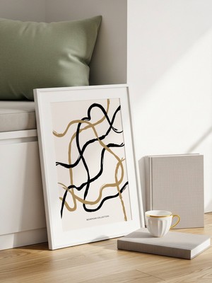 Fuart.Co Sonsuz Dans Art Bohem Dijital Baskı Poster (Çerçevesiz) ARFU