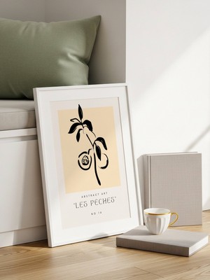 Fuart.Co Fırça Gülü Art Bohem Dijital Baskı Poster (Çerçevesiz) ARFU