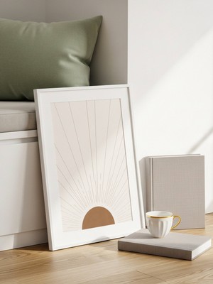 Fuart.Co Toprak Hikaye Art Bohem Dijital Baskı Poster (Çerçevesiz)