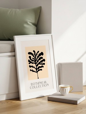 Fuart.Co Dark Flora Art Bohem Dijital Baskı Poster (Çerçevesiz) ARFU