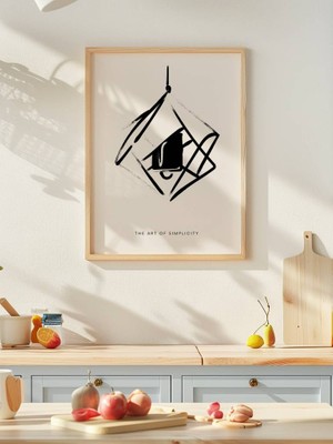 Fuart.Co Geometrik Fener Art Bohem Dijital Baskı Poster (Çerçevesiz) ARFU