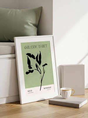 Fuart.Co Sanat Yaprağı Art Bohem Dijital Baskı Poster (Çerçevesiz) ARFU