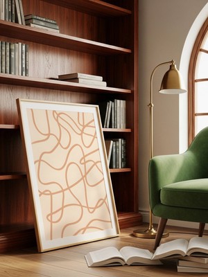 Fuart.Co Toprak Bağı Art Bohem Dijital Baskı Poster (Çerçevesiz) ARFU