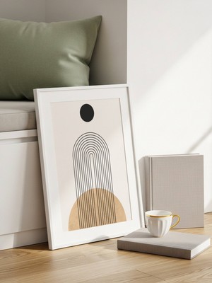 Fuart.Co Sessiz Denge Art Bohem Dijital Baskı Poster (Çerçevesiz) ARFU