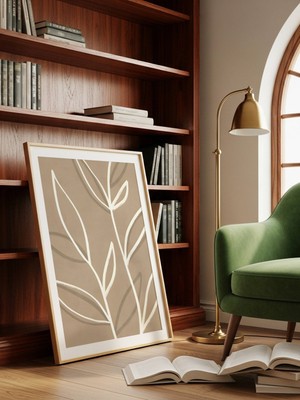 Fuart.Co Zarif Dal Art Bohem Dijital Baskı Poster (Çerçevesiz) ARFU