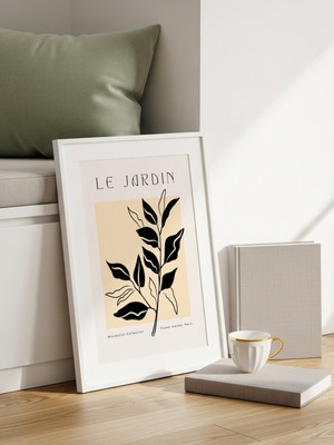 Fuart.Co Paris Bahçesi Art Bohem Dijital Baskı Poster (Çerçevesiz) ARFU