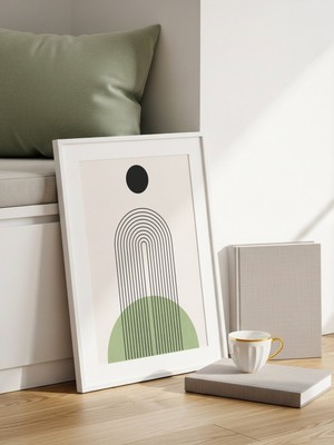 Fuart.Co Mint Kemer Art Bohem Dijital Baskı Poster (Çerçevesiz) ARFU