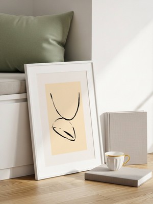Fuart.Co Ikili Kavis Art Bohem Dijital Baskı Poster (Çerçevesiz) ARFU
