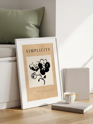 Fuart.Co Yalın Güzellik Art Bohem Dijital Baskı Poster (Çerçevesiz) ARFU