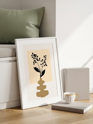 Fuart.Co Totem Vazo Art Bohem Dijital Baskı Poster (Çerçevesiz) ARFU