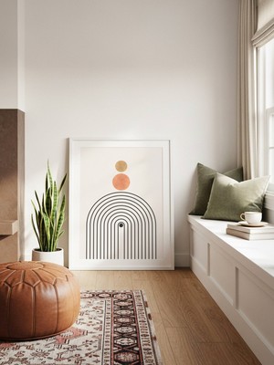 Fuart.Co Güneşin Kızı Art Bohem Dijital Baskı Poster (Çerçevesiz) ARFU