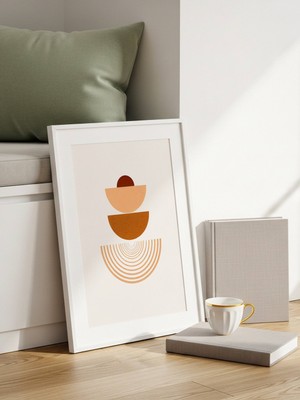 Fuart.Co Renkli Denge Art Bohem Dijital Baskı Poster (Çerçevesiz) ARFU