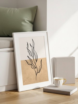 Fuart.Co Dik Duruş Art Bohem Dijital Baskı Poster (Çerçevesiz) ARFU