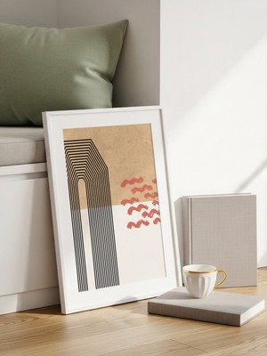 Fuart.Co Soyut Geçit Art Bohem Dijital Baskı Poster (Çerçevesiz) ARFU