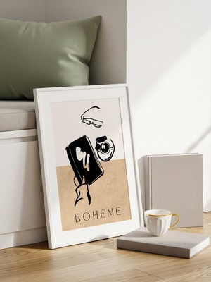 Fuart.Co Bohem Okur Art Bohem Dijital Baskı Poster (Çerçevesiz) ARFU
