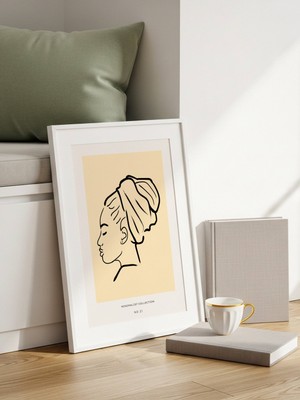 Fuart.Co Altın Zihin Art Bohem Dijital Baskı Poster (Çerçevesiz) ARFU