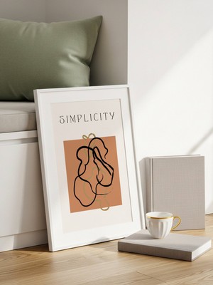 Fuart.Co Sade Sanat Art Bohem Dijital Baskı Poster (Çerçevesiz) ARFU